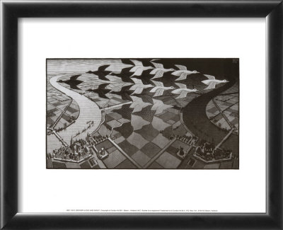 Day And Night by M. C. Escher Pricing Limited Edition Print image