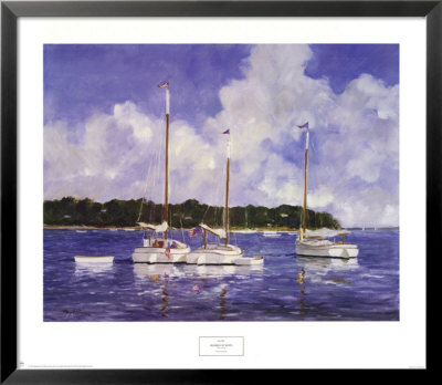 Moored Cat Boats by Ray Ellis Pricing Limited Edition Print image