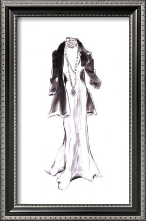 Black Jacket With Necklace by Tina Pricing Limited Edition Print image