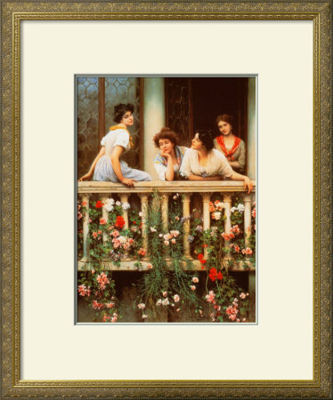 The Balcony by Eugene De Blaas Pricing Limited Edition Print image