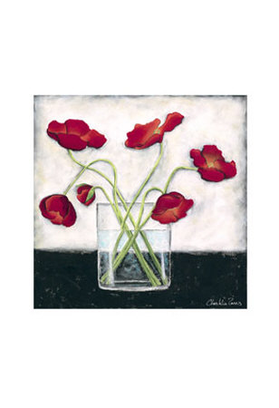 Printed Modern Poppies I by Chariklia Zarris Pricing Limited Edition Print image
