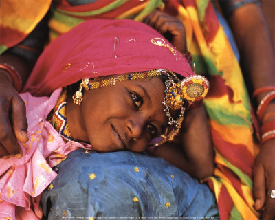 Young Girl From Rajasthan by Olivier Föllmi Pricing Limited Edition Print image