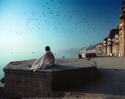 Meditation By The Ganges by Olivier Föllmi Pricing Limited Edition Print image