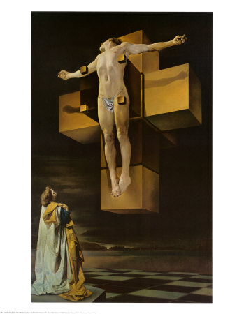 Crucifixion (Corpus Hypercubus), 1954 by Salvador Dalí Pricing Limited Edition Print image