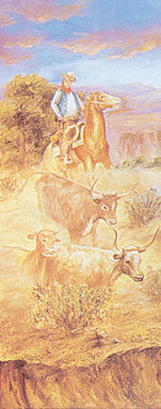 Cattle Drive by Jean Foster Pricing Limited Edition Print image