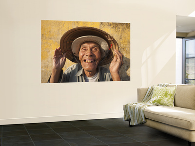 Vietnam, Hoi An, Portrait Of Elderly Fisherman by Steve Vidler Pricing Limited Edition Print image