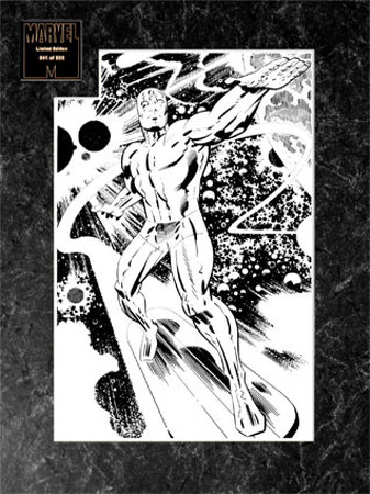 Silver Surfer - (Limited Edition Transparency) by Jack Kirby Pricing Limited Edition Print image