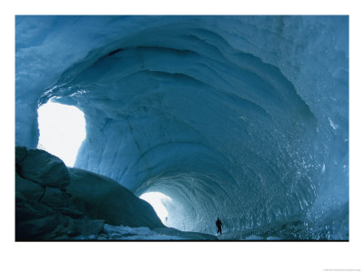 An Enormous Ice Tunnel In Antarctica by Maria Stenzel Pricing Limited Edition Print image