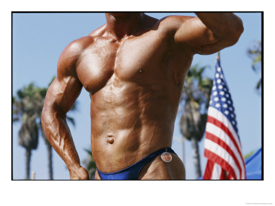 Body Builder At Muscle Beach In Venice, Ca by Jodi Cobb Pricing Limited Edition Print image