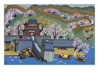 Where The Great Wall Meets The Sea by Bai Yan Pin Pricing Limited Edition Print image