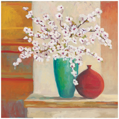 Apple Blossom Vase by Claire Lerner Pricing Limited Edition Print image
