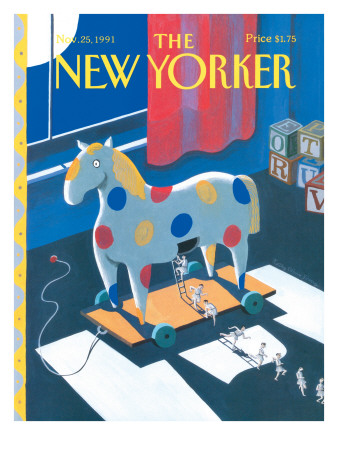 The New Yorker Cover - November 25, 1991 by Kathy Osborn Pricing Limited Edition Print image