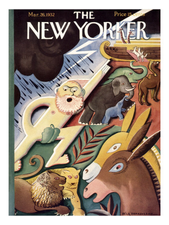 The New Yorker Cover - March 26, 1932 by Bela Dankovszky Pricing Limited Edition Print image