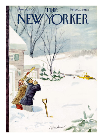 The New Yorker Cover - January 14, 1950 by Perry Barlow Pricing Limited Edition Print image