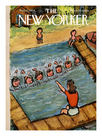 The New Yorker Cover - August 21, 1954 by Abe Birnbaum Pricing Limited Edition Print image
