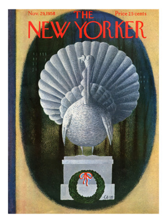 The New Yorker Cover - November 29, 1958 by Charles E. Martin Pricing Limited Edition Print image