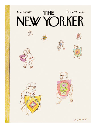 The New Yorker Cover - March 28, 1977 by Douglas Florian Pricing Limited Edition Print image