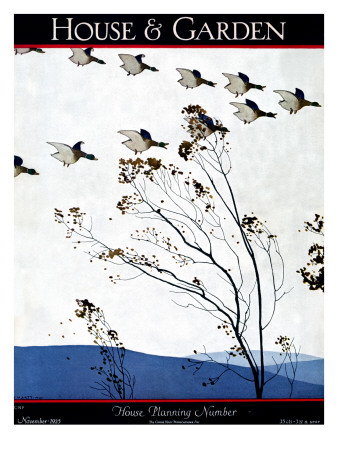 House & Garden Cover - November 1925 by Andre E. Marty Pricing Limited Edition Print image