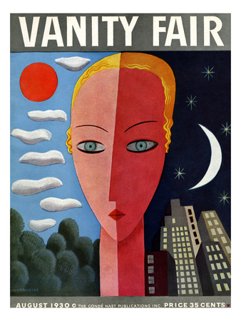 Vanity Fair Cover - August 1930 by Miguel Covarrubias Pricing Limited Edition Print image