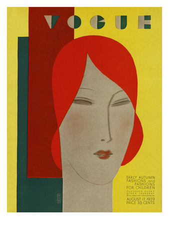 Vogue Cover - August 1929 by Eduardo Garcia Benito Pricing Limited Edition Print image