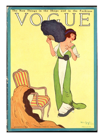 Vogue Cover - October 1911 by Helen Dryden Pricing Limited Edition Print image