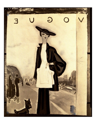 Vogue Cover - March 1934 by Eduardo Garcia Benito Pricing Limited Edition Print image