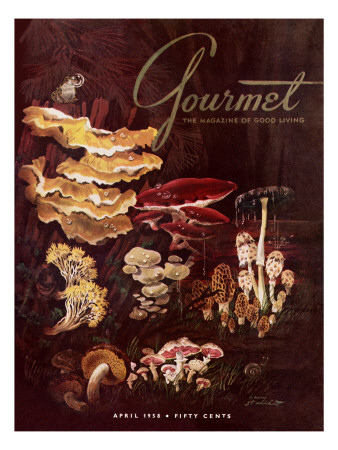 Gourmet Cover - April 1958 by Henry Stahlhut Pricing Limited Edition Print image