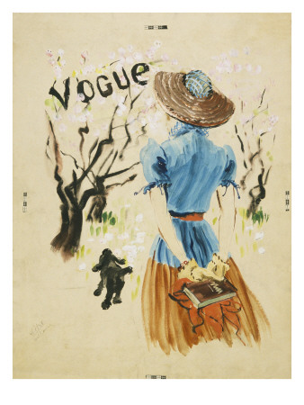 Vogue - April 1938 by René Bouét-Willaumez Pricing Limited Edition Print image