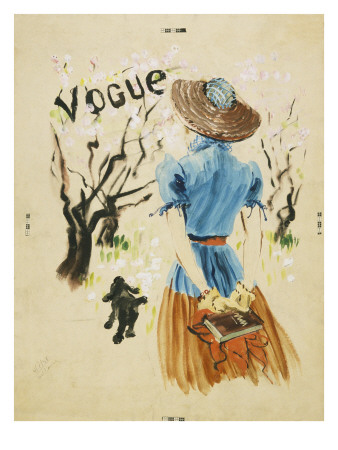 Vogue - April 1938 by Rene Bouet-Willaumez Pricing Limited Edition Print image