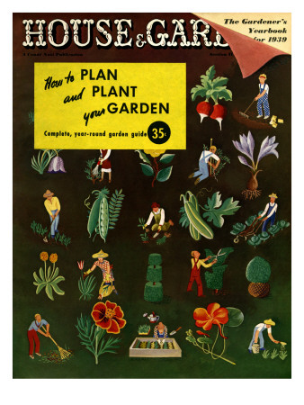 House & Garden Cover - January 1939 by Ilonka Karasz Pricing Limited Edition Print image