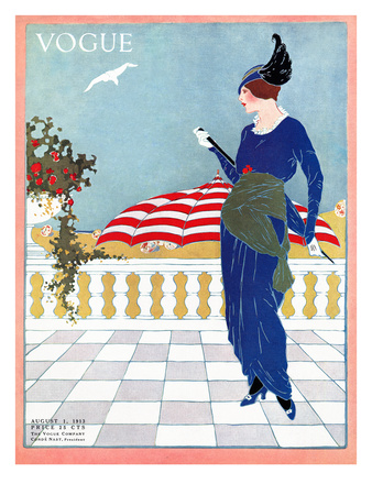 Vogue Cover - August 1913 by Will Hammell Pricing Limited Edition Print image