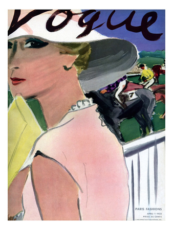 Vogue Cover - April 1933 by Carl Eric Erickson Pricing Limited Edition Print image