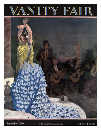 Vanity Fair Cover - September 1929 by Pierre Brissaud Pricing Limited Edition Print image