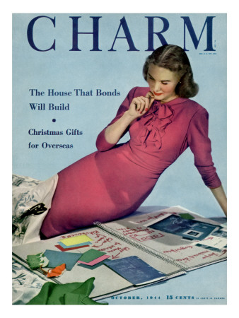 Charm Cover - October 1944 by Michael Elliot Pricing Limited Edition Print image