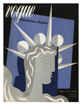 Vogue Cover - February 1939 by Witold Gordon Pricing Limited Edition Print image