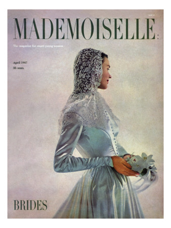 Mademoiselle Cover - April 1947 by Gene Fenn Pricing Limited Edition Print image