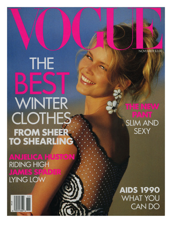 Vogue Cover - November 1990 by Patrick Demarchelier Pricing Limited Edition Print image