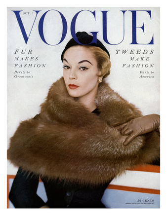 Vogue Cover - October 1953 by Horst P. Horst Pricing Limited Edition Print image