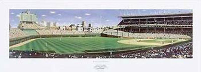 Baseball On North Side Wrigley Field by Fogarty Pricing Limited Edition Print image