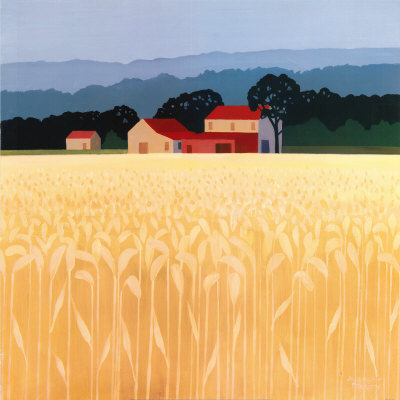 Autumn Wheat Field by Jacqueline Penney Pricing Limited Edition Print image