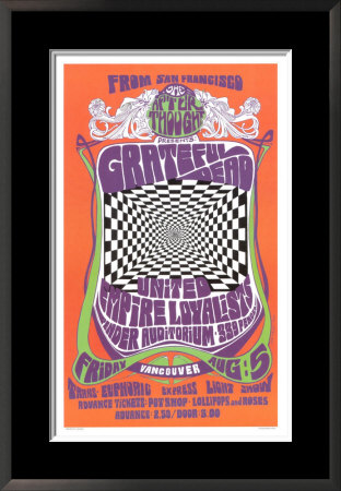 Grateful Dead - Concert Poster Reprint, 1966 by Bob Masse Pricing Limited Edition Print image
