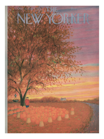 The New Yorker Cover - October 31, 1953 by Edna Eicke Pricing Limited Edition Print image
