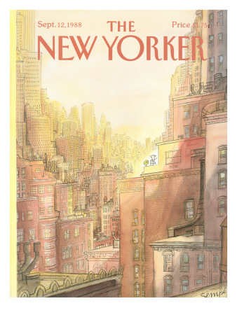 The New Yorker Cover - September 12, 1988 by Jean-Jacques Sempé Pricing Limited Edition Print image