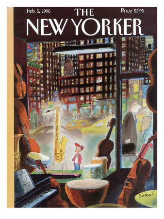 The New Yorker Cover - February 5, 1996 by Jean-Jacques Sempé Pricing Limited Edition Print image