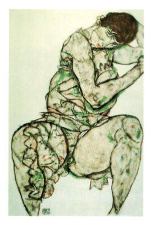 Sitzende Frau Mit Linker Hand Im Haar by Egon Schiele Pricing Limited Edition Print image