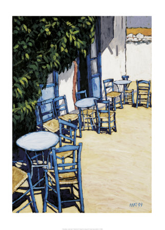 Greek Chairs Iii by Klaus Matern Pricing Limited Edition Print image