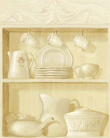 Shelves With Dishes by Mar Alonso Pricing Limited Edition Print image