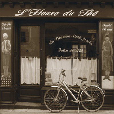 Bicycle Near L'heure Du The by Francisco Fernandez Pricing Limited Edition Print image