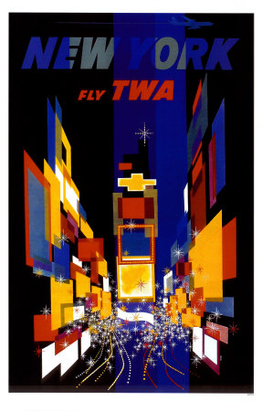 New York Fly Twa by David Klein Pricing Limited Edition Print image