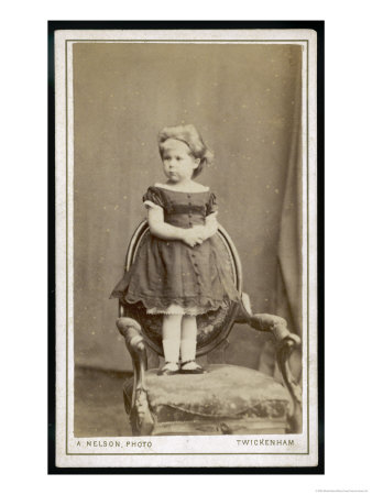 Girl On Chair C.1870 by Alfred Nelson Pricing Limited Edition Print image